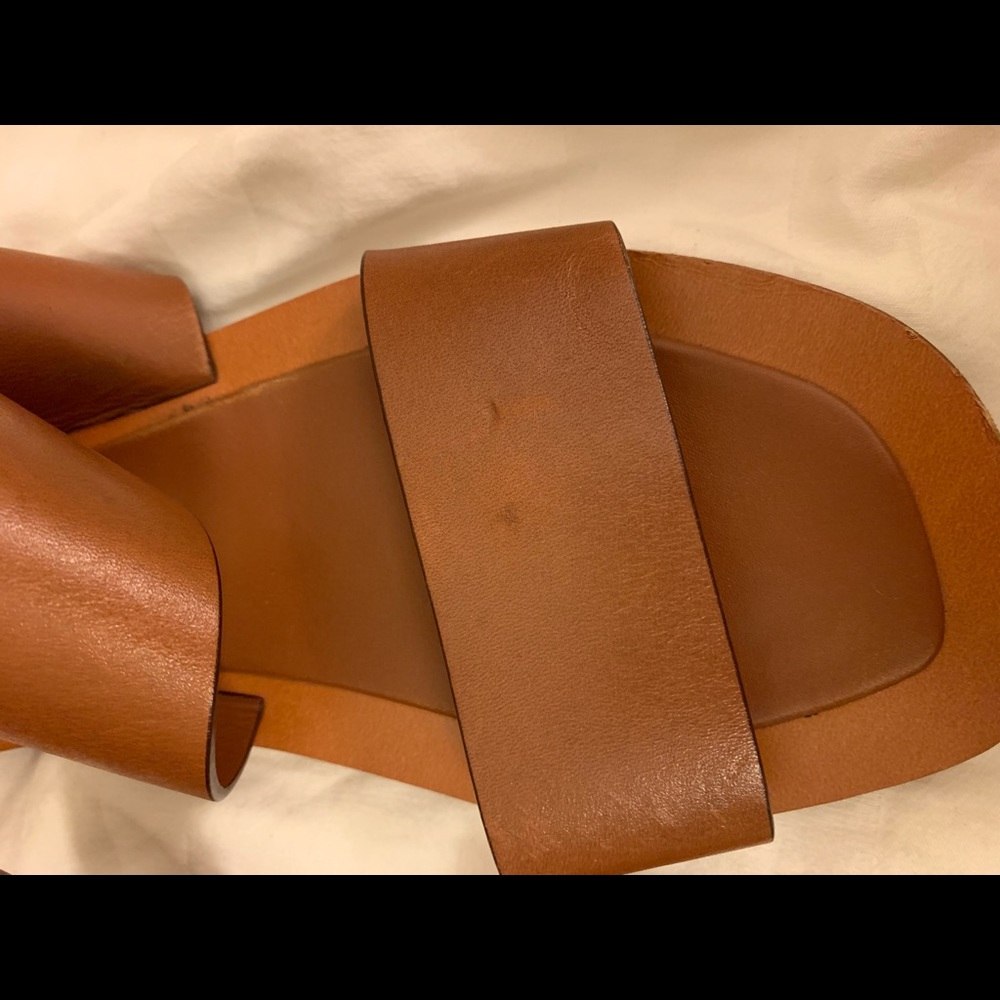 CELINE Brown Strap Sandals